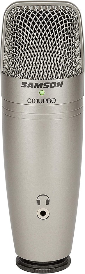 SAMSON C01U Pro USB Studio Condenser Microphone, Silver. NB: Minor Use. Bu