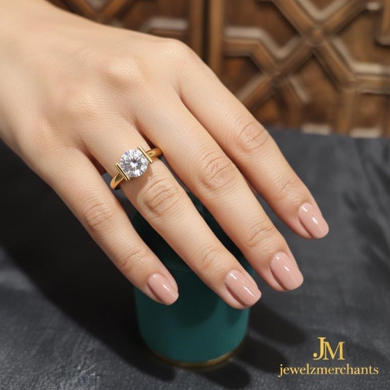 18K/ITALY Solid Yellow Gold Filled Ring -Quality Guarantee-10 US