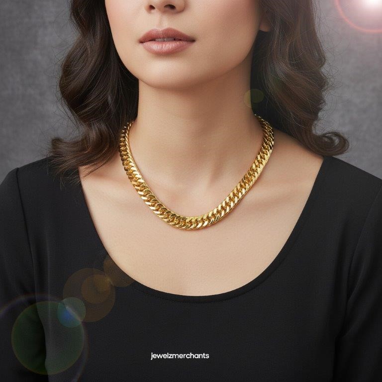 18KGoldFilled /ITALY Solid Yellow Chain (Stamped 18KGoldFilled /ITALY)-55cm