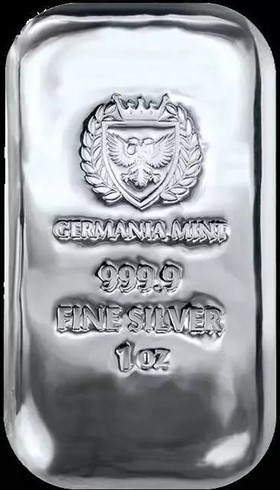 1 Ounce Germania Silver bar prooflike 1 Ounce Germania Sil