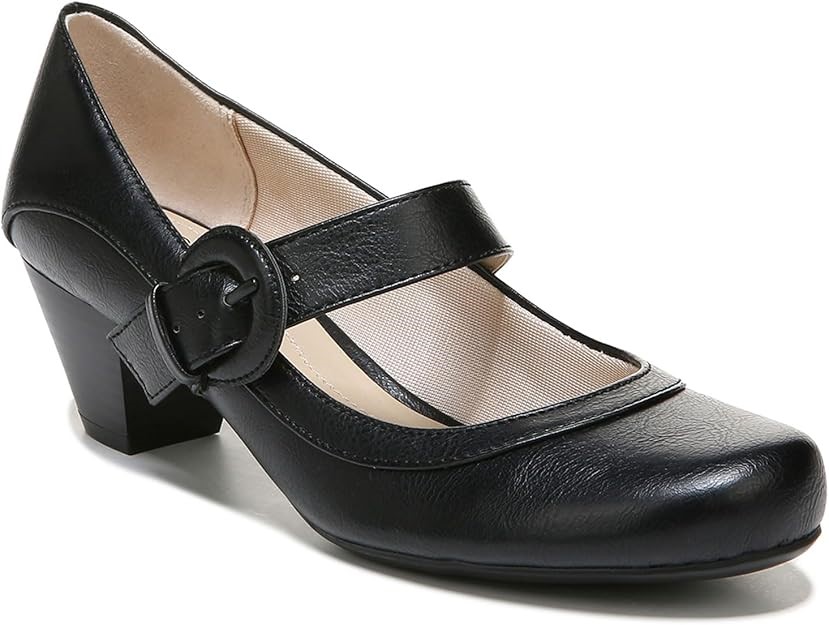 LIFESTRIDE Rozz Mary Jane Pump, Size US9M / EU40, Black Kylie, F1828S1001.