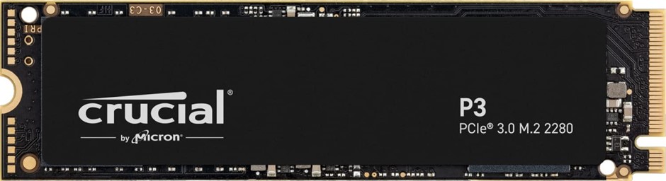 CRUCIAL P3 1TB PCIe 3.0 NVMe M.2 2280 Form Factor Internal SSD. NB: Not In
