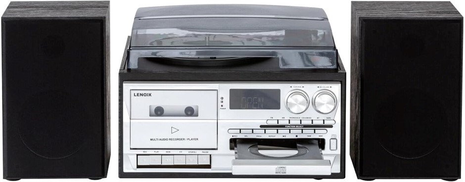 LENOXX All-in-One Home Entertainment Music System, Black. NB: Used, Not In
