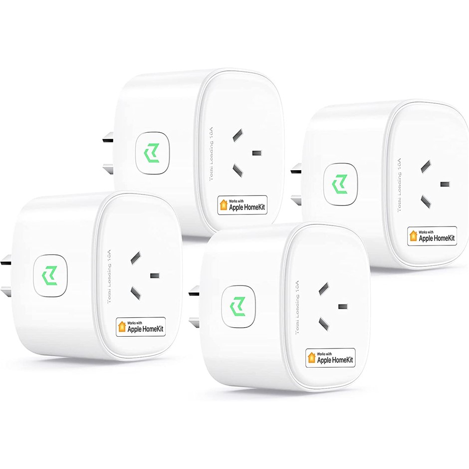 MEROSS 4pk Smart Plug Set, Works With HomeKit, MSS210HKQUA(AU).