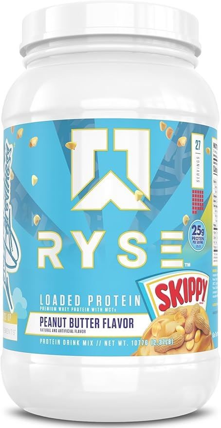 RYSE Loaded Protein Powder, Skippy Peanut Butter Flavour, 907g. Buyers Not