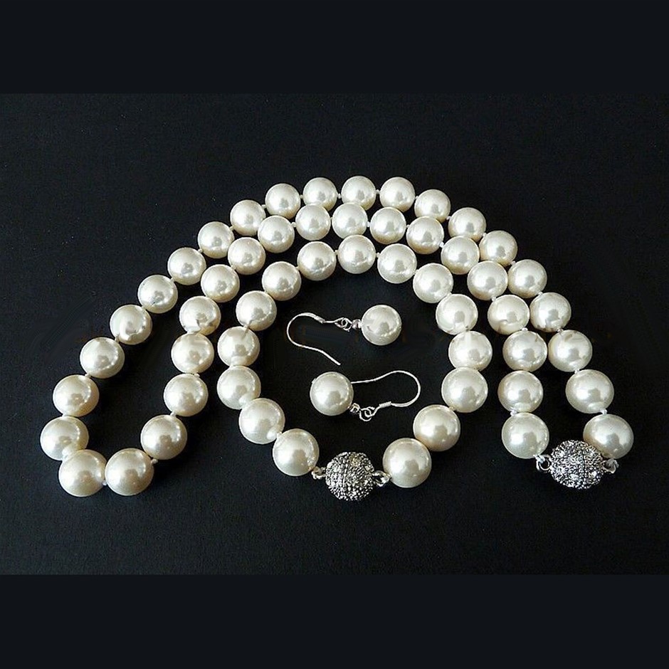 Shell Pearl 3 Piece Jewellery Set