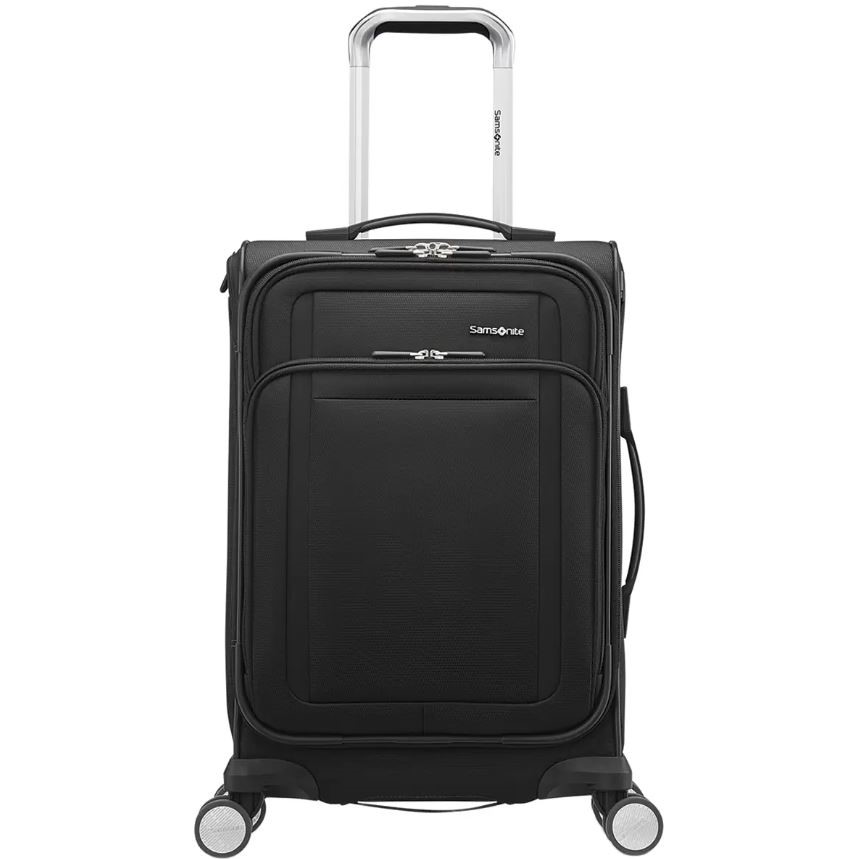 SAMSONITE Renew Softside Carry On Luggage, W 229 x H 563 x D 372mm, Black.