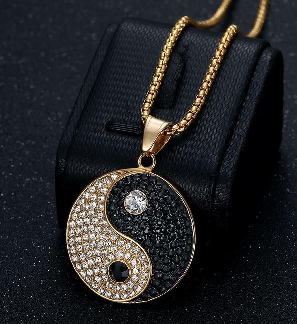 Italy 925 Silver Hip Hop Men's Necklace (Stamps)-Free Chain