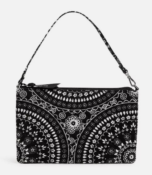 Vera Bradley Womens Cotton Smartphone With Rfid Protection Wristlet, Black