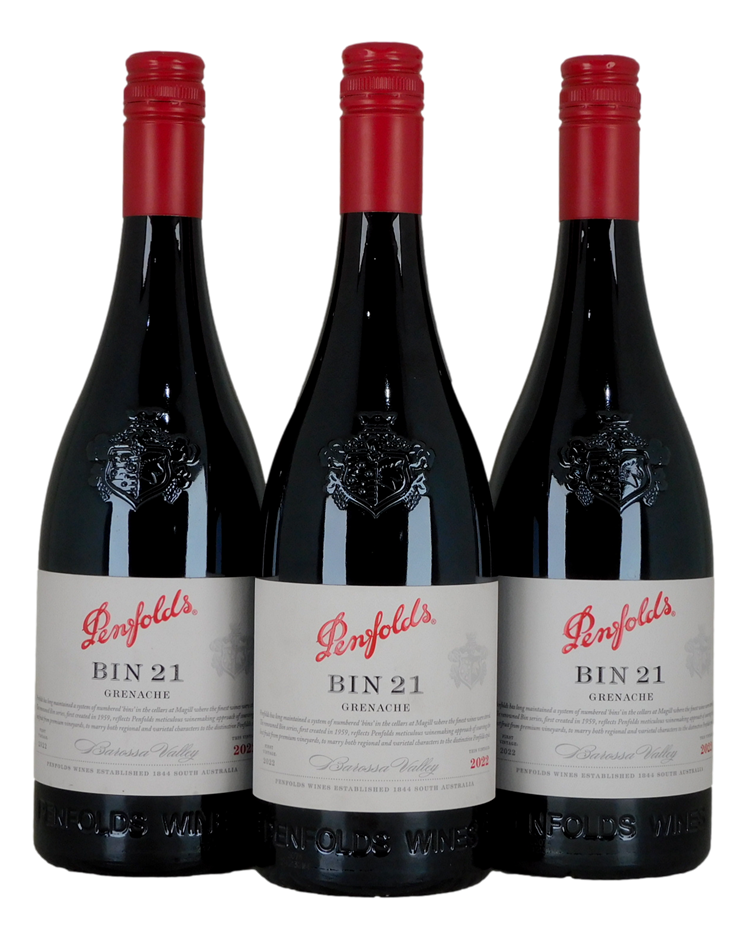  Penfolds Bin 21 Grenache 2022 (3x 750mL)
