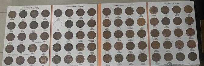 Deceased estate of Australia Complete Set of Pennies Set Including 1925 &