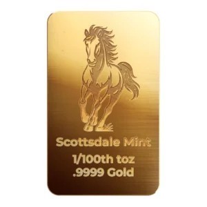 2026 Lunar Year of the Horse 1/100th oz Gold Bar Saddle Up