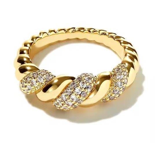 GRA Moissanite white Brilliant Cut 925 Sterling Silver Gold Vermeil Ring