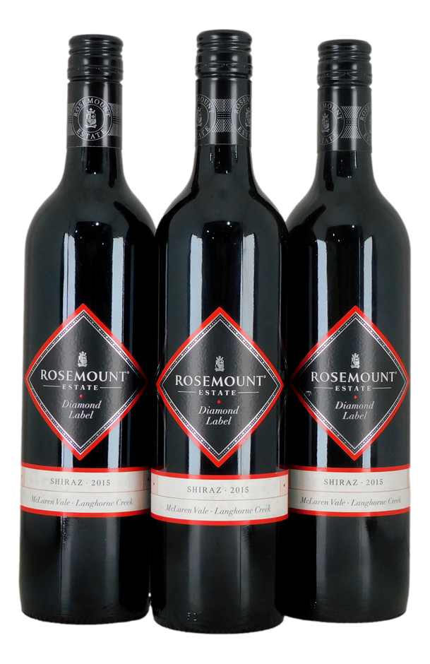 Rosemount Estate Diamond Label Shiraz 2015 (3x 750mL)