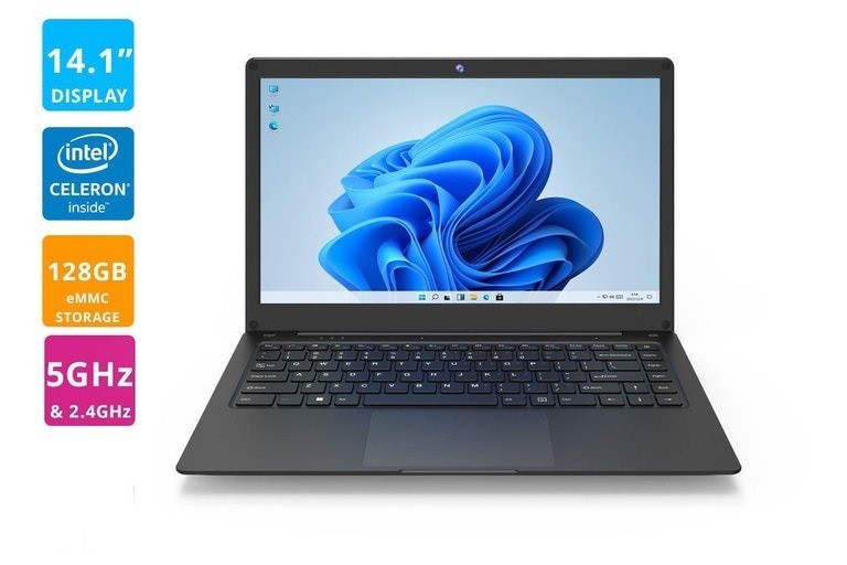 KOGAN Atlas N385 14.1" USB-C Laptop with Windows 11 Pro (128GB). NB: Minor