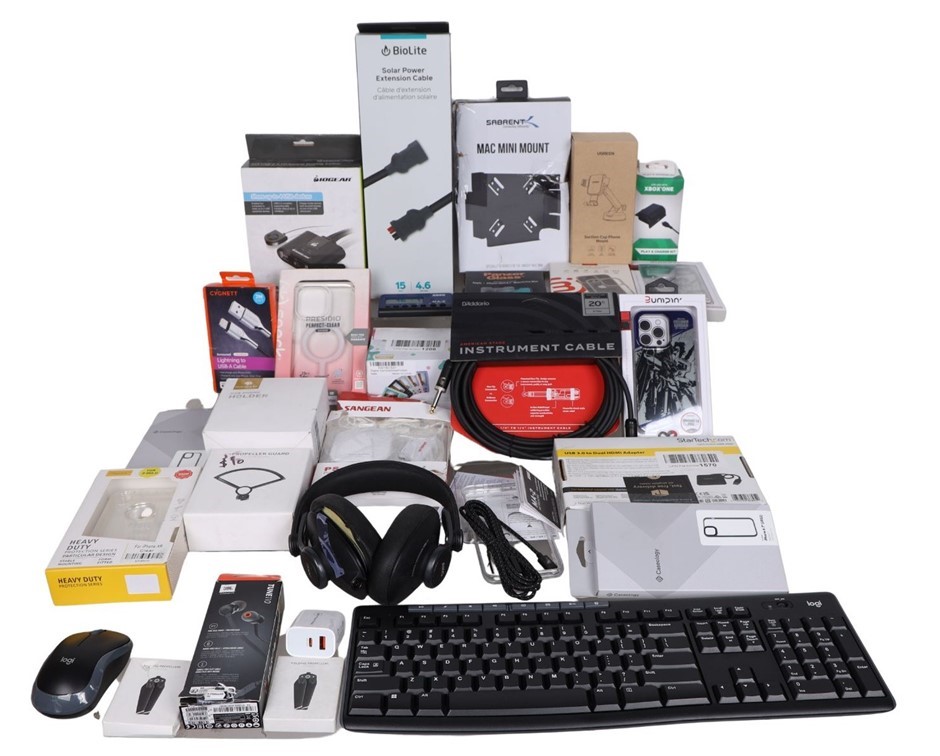 20 x Assorted Electronics and Accessories, INCL: LOGITECH, AKG, JBL, ETC. N