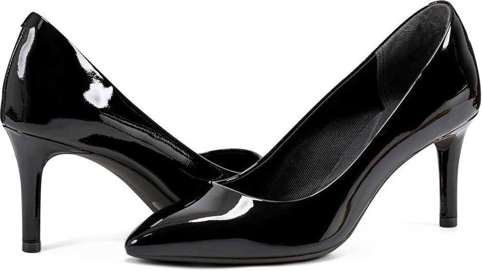 ROCKPORT Women's Total Motion 75mm Point-Toe Plain Pump, US9W/EU40, Black/S