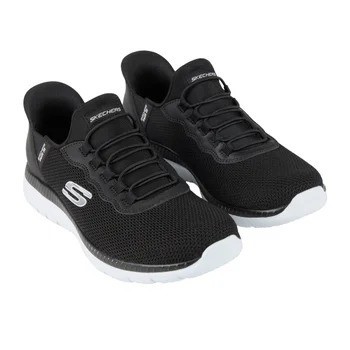 SKECHERS Women's Bountiful Shoes, Size US6, Black/White (BKW), 179207CS. B