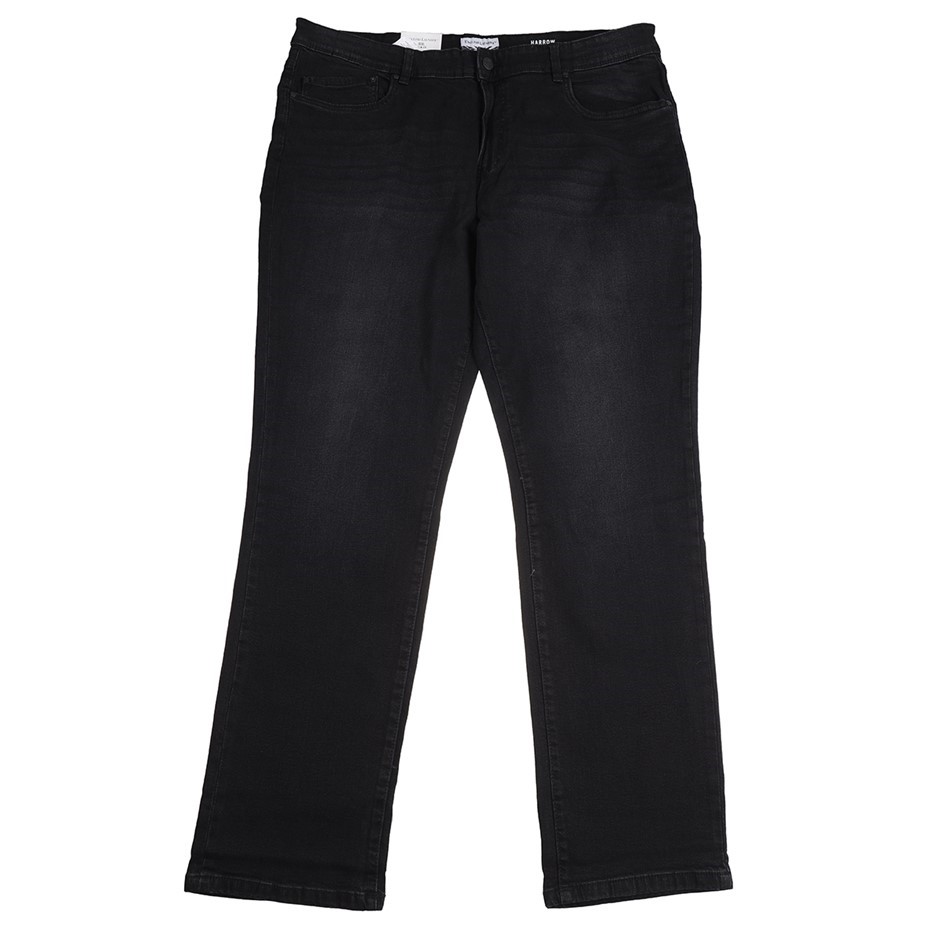 ENGLISH LAUNDRY Men's Harrow Straight Jeans, Size 34x32, 98% Cotton, Onyx B