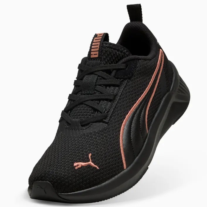 PUMA Women's Softride Harli Shoes, Size US8, Black/Copper Rose (18), 213703