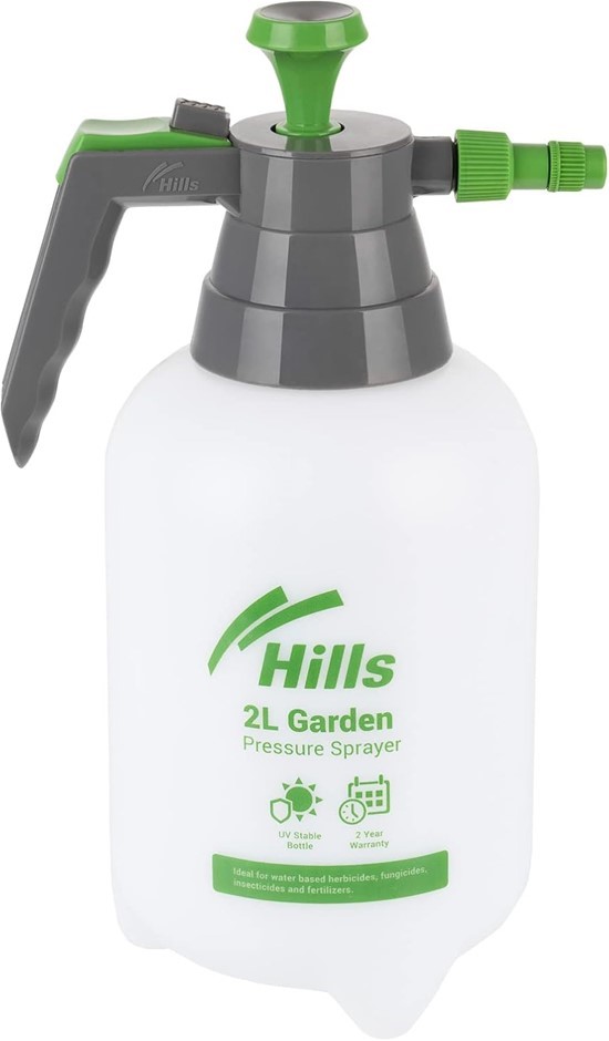 HILLS Garden Pressure Sprayer, 2 Liter Capacity, Multicolour