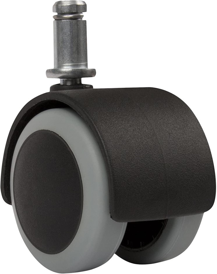 SLIPSTICK 2" Floor Protecting Rubber Office Chair Caster Wheels (Set of 5),