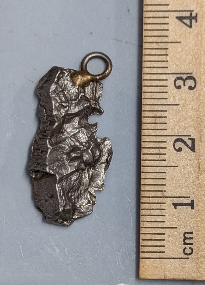 Campo Del Cielo Iron Meteorite From Argentina Made into a Pendant