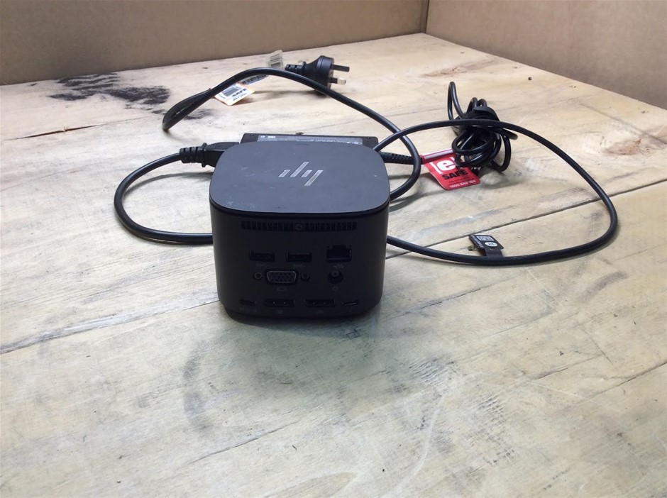HP HSN-IXO1 120W G2 Docking Station + HP 65W AC Power Adapter