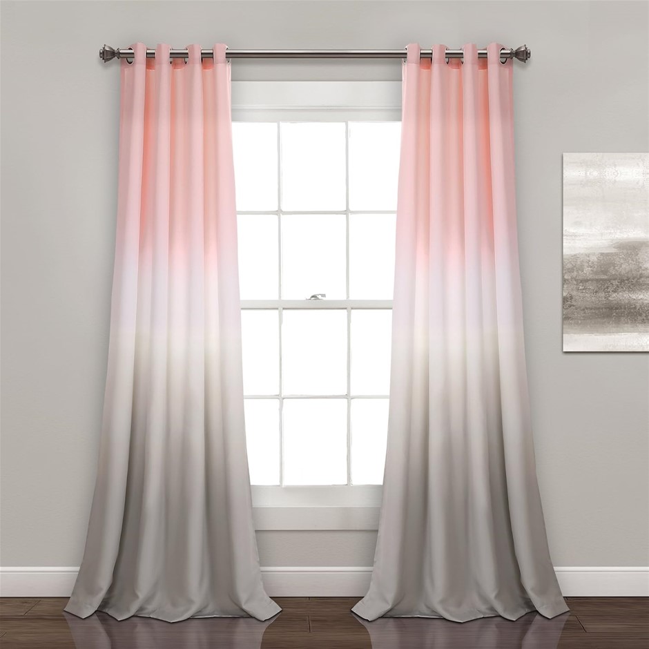 LUSH DECOR Umber Fiesta Curtains Light Filtering Window Panel Set for Livin