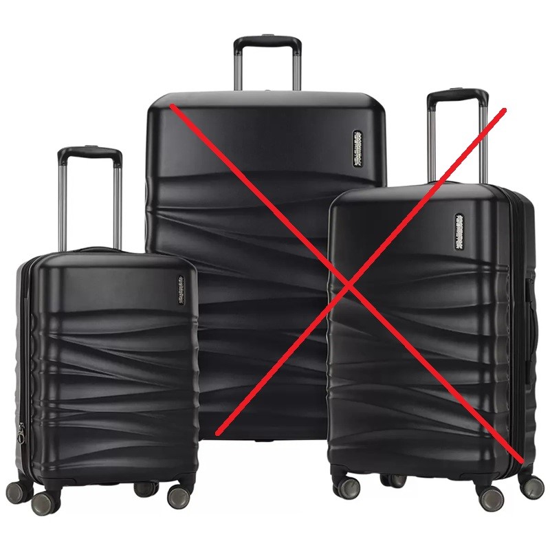 AMERICAN TOURISTER Tranquil Hardside Carry On Luggage, Black, Small: 56cm.