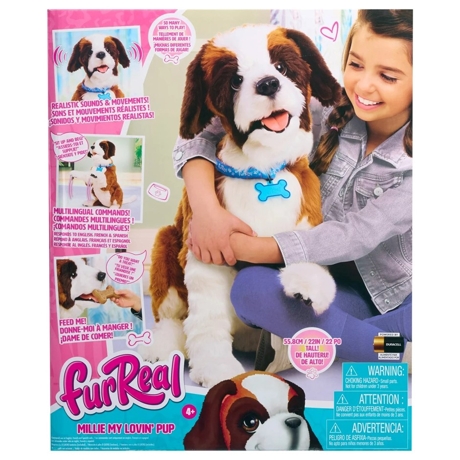 FURREAL Millie My Lovin Pup. NB: Not in original packaging, slightly shop s