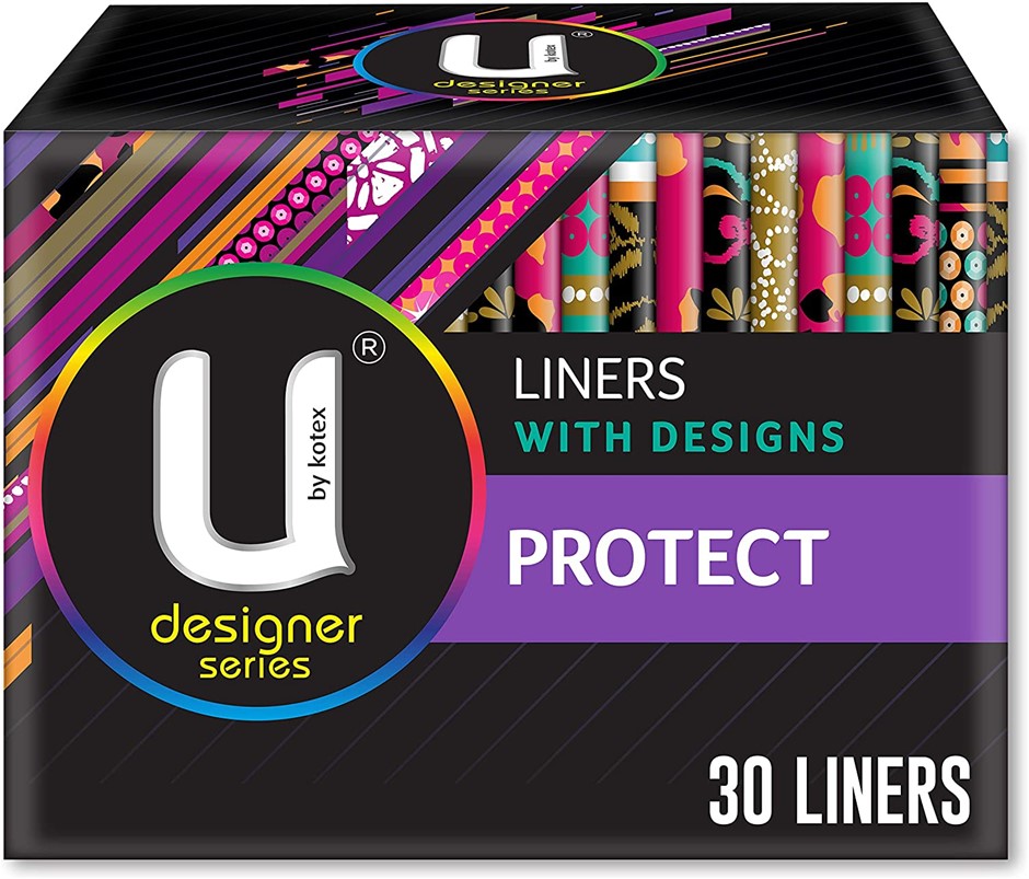 12 x U BY KOTEX 30pk Designer Protect Liners. NB: Approx. 5 x missing.