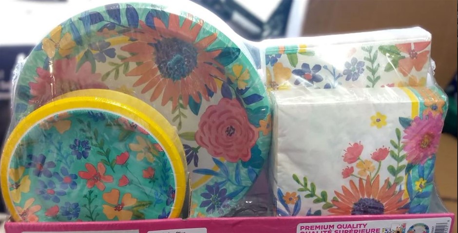 2 x ARTSTYLE Plates & Napkins, Party Pack, 200 Count. NB: Damaged packaging