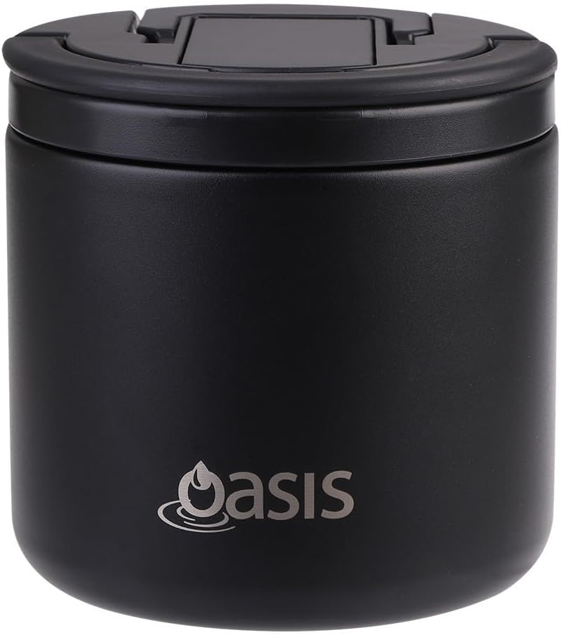 OASIS Stainless Steel Double Wall Insulated Food Flask with Quick Release L