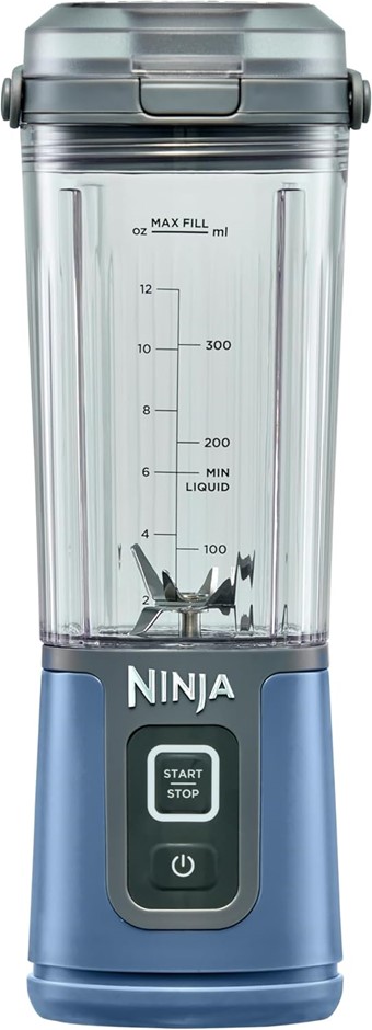 NINJA Blast Portable Blender, Denim Blue, 470ml. NB: Used