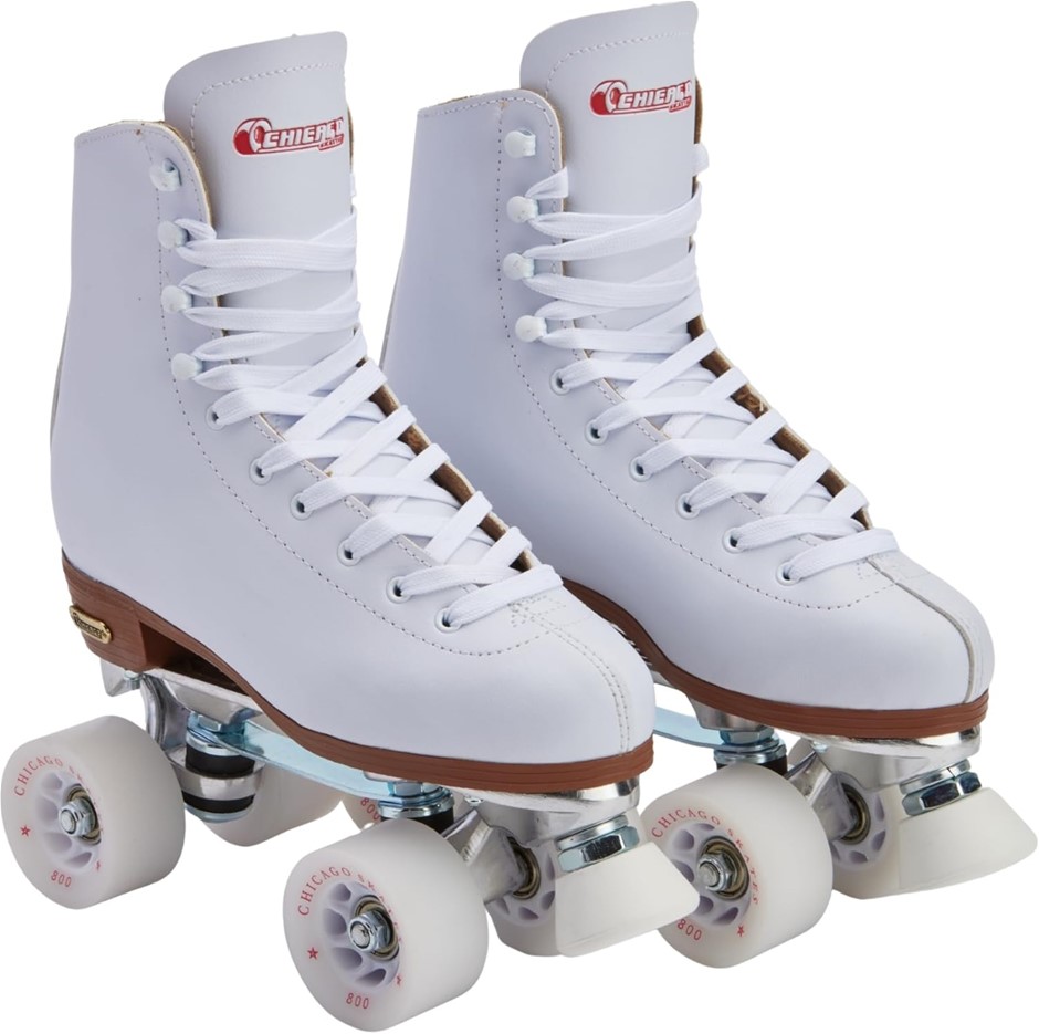 CHICAGO SKATES Women's Deluxe Leather Lined Rink Skate, Size 11