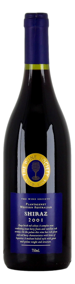 The Wine Society Plantagenet Shiraz 2001 (5x 750mL), WA