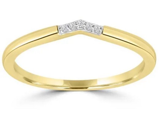 9K Yellow GOLD 0.02CT HI I1 DIAMOND RING