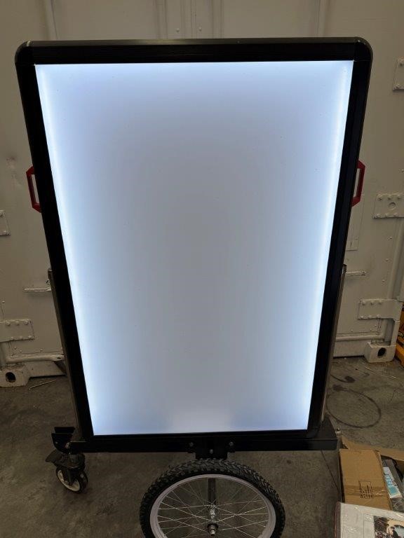 Qty 2 x Bike Trailer Light Up Signage