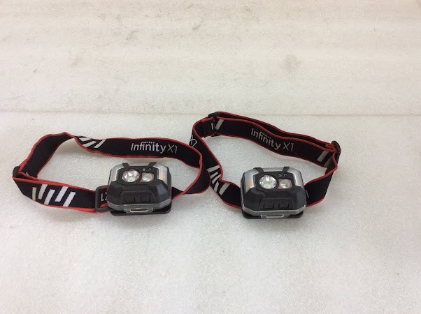 Infinity X1 Dual Power Rechargeable Headlamp (Lot of 2)