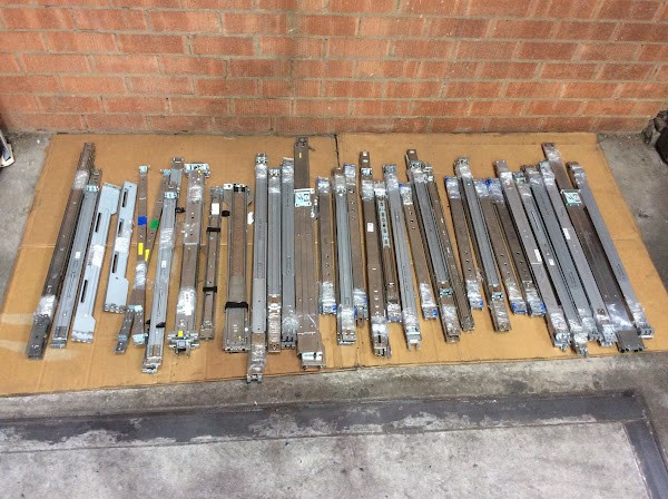 Mix Brand and Model Rack Mounting Rails (Lot of 32)