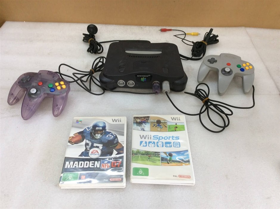 Nintendo 64 Console + Controller + Physical Game Disc Case