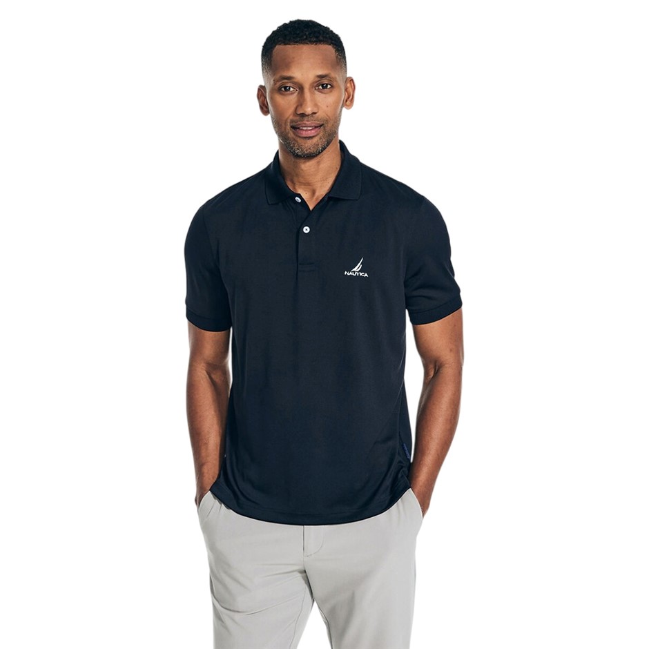 NAUTICA Men's Pique Polo, Size XL, 100% Cotton, Navy (4NV), K50225. Buyers
