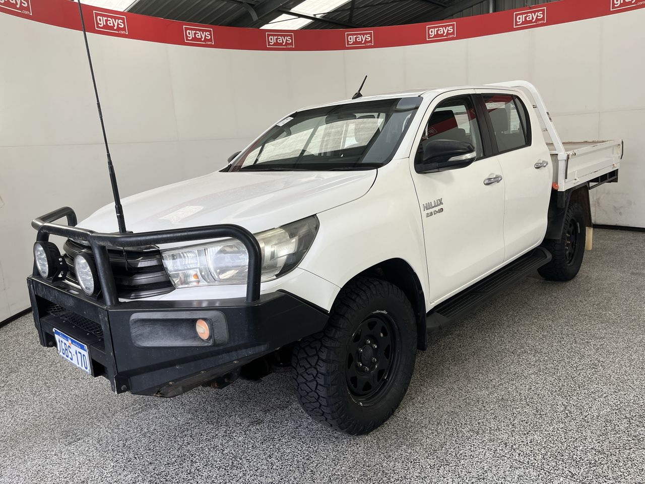 2016 Toyota Hilux 4x4 SR GUN126R Turbo Diesel Automatic Crew Cab Chassis