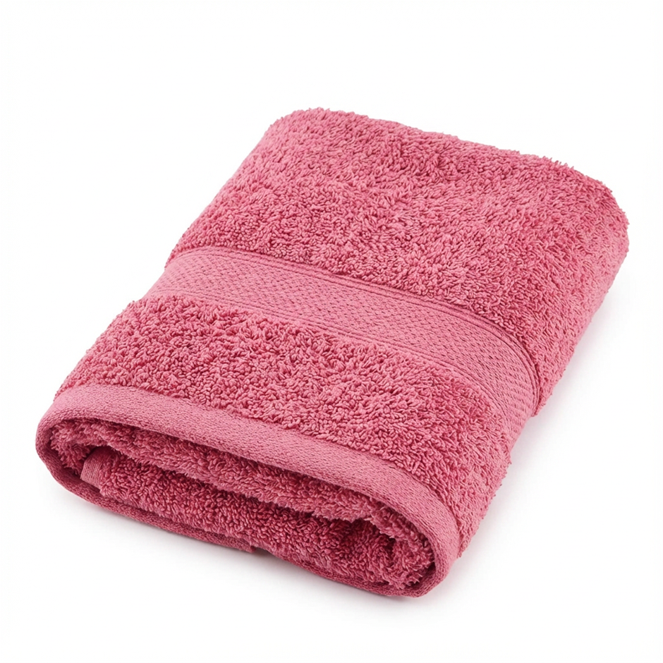 Oversized 100% Combed Cotton Terry Towel – Pink