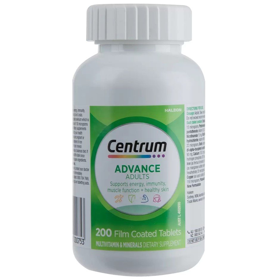 CENTRUM Advance For Adults, 200 Tablets. Buyers Note - Discount Freight Ra