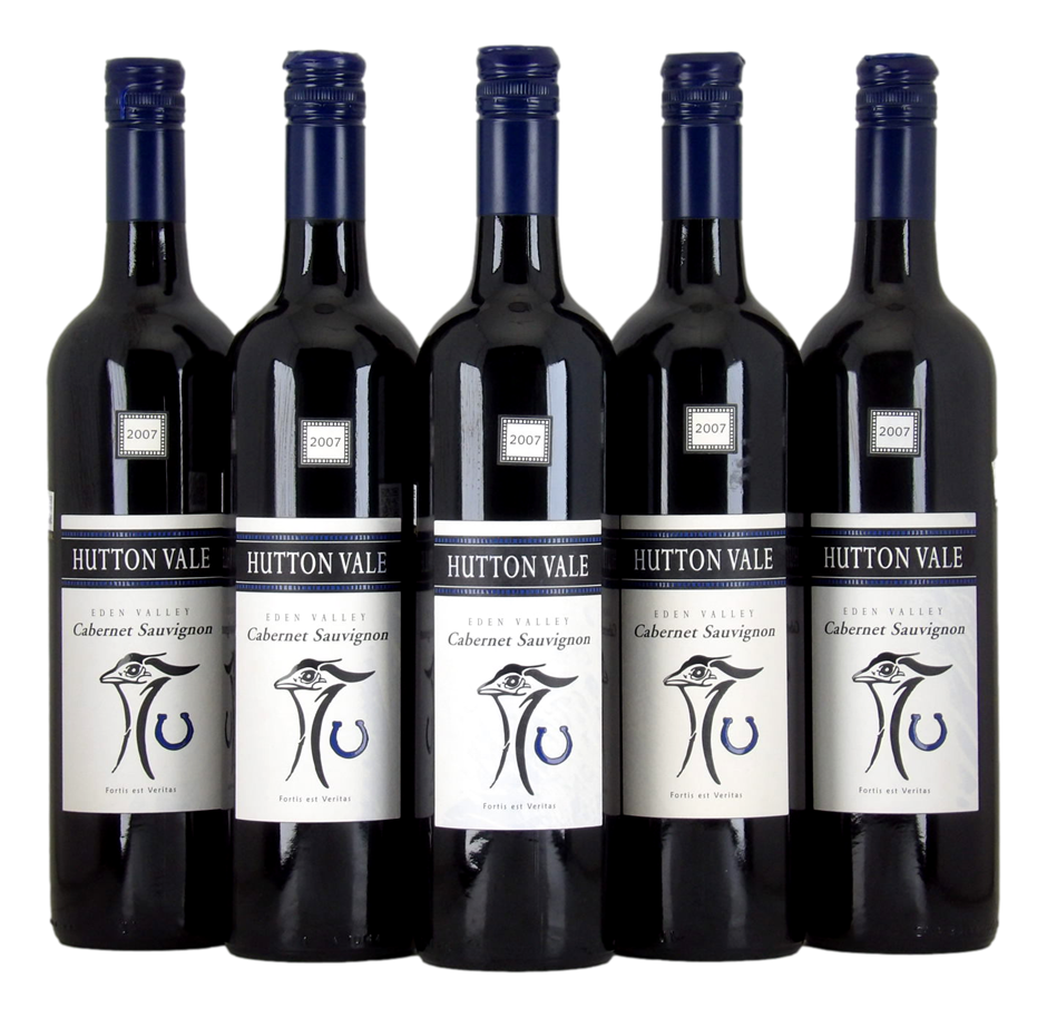 Hutton Vale Cabernet Sauvignon 2007 (5x 750mL), SA.
