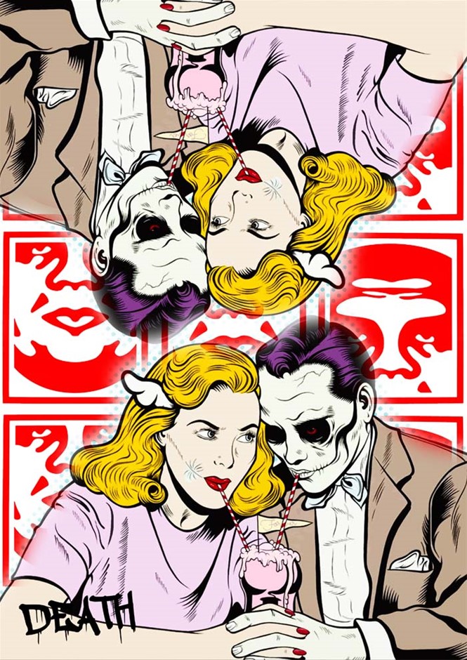 Death NYC Ltd Ed. Signed Graffiti Pop Art Print