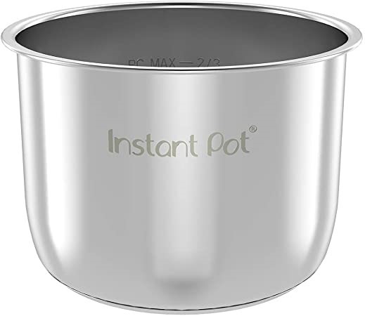 INSTANT POT Genuine Stainless Steel Inner Cooking Pot, 8L, 26.4 x 26.4 x 17