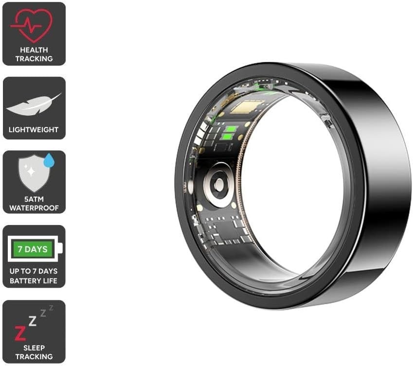 KOGAN Aura Smart Ring - Black (Size 11)